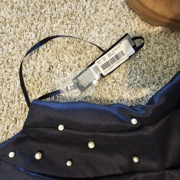 NWT Tahari ASL Navy Cocktail dress. Size 14, Navy - Picture 8 of 8